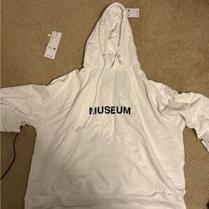 Hood by Air White Hoodie with Black Text